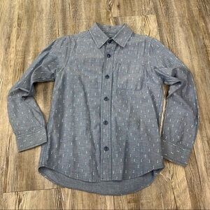 Children’s Place Chambray Arrow Print Button Up